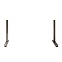 Schreibtischbeine Massiccio In Anthrazit 2 Stk. - Anthrazit, Modern, Metall (70/64/70cm) - Mömax