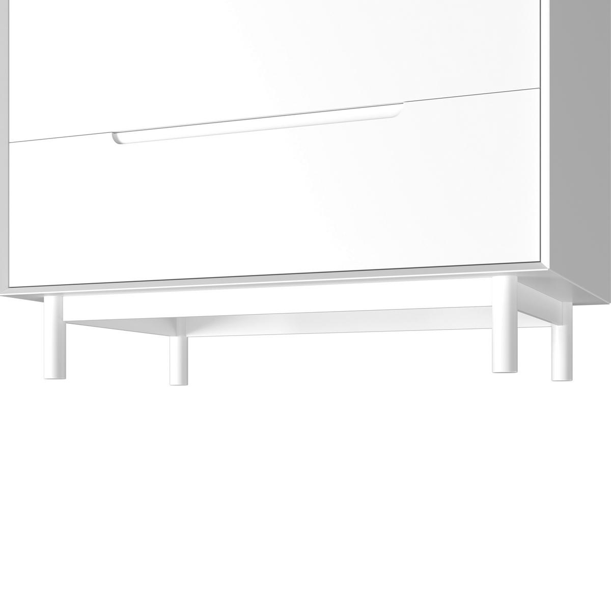 Ruhásszekrény Marlo - fehér, Modern, faalapú anyag/fa (100/223/60cm) - Bessagi Home