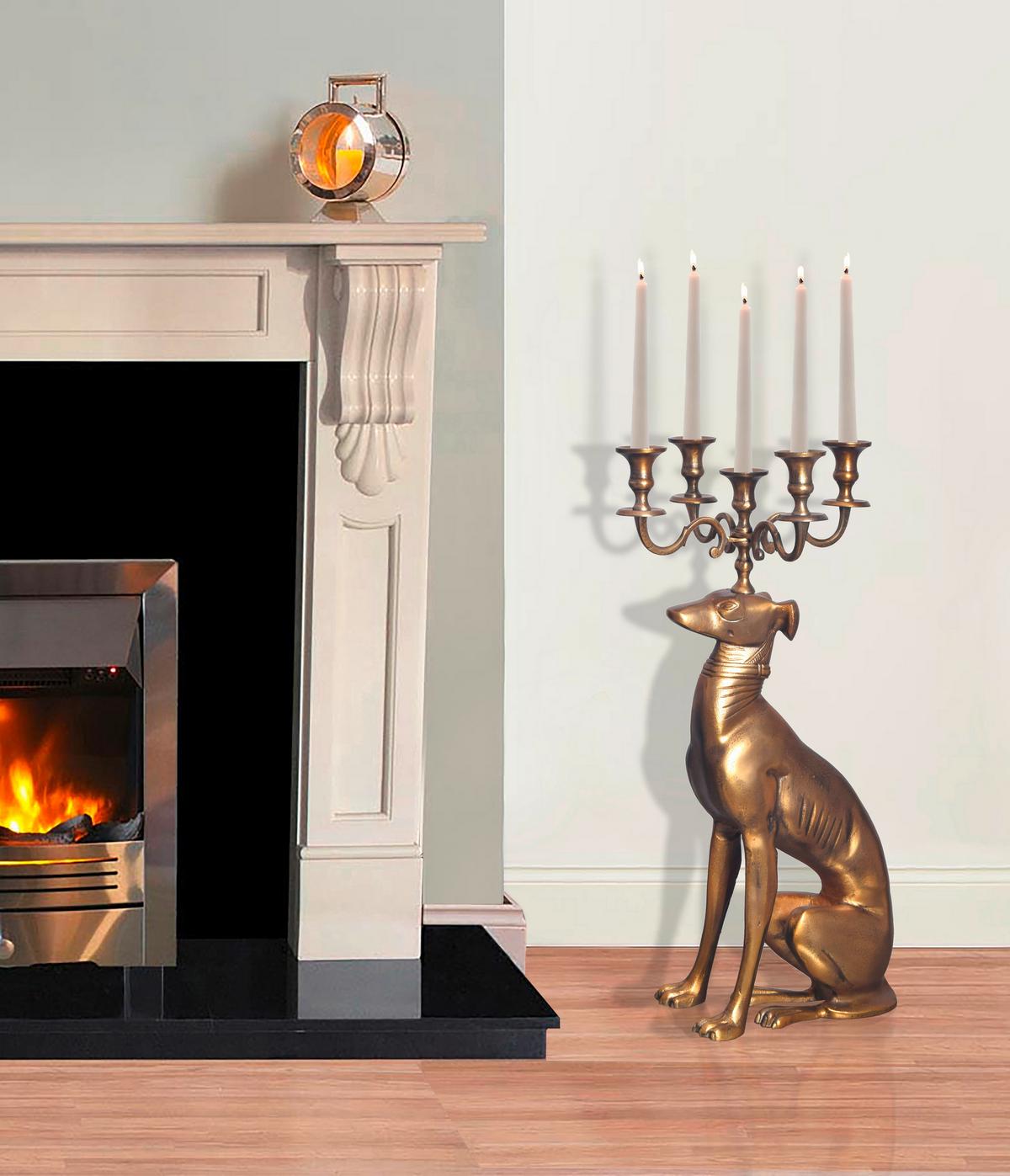 KERZENHALTER WL7.191 - Goldfarben, Design, Metall (26/69/40cm) - Livetastic