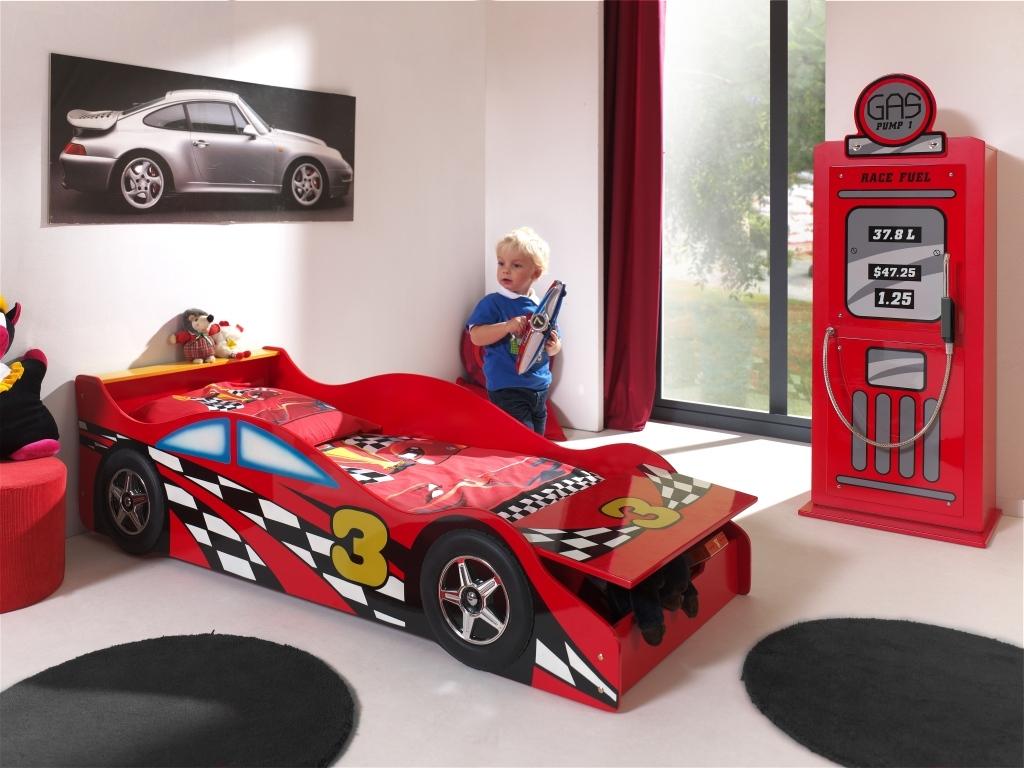 AUTOBETT Race Car Rot 70x140cm - Rot, MODERN, Holzwerkstoff (70/140cm) - MID.YOU