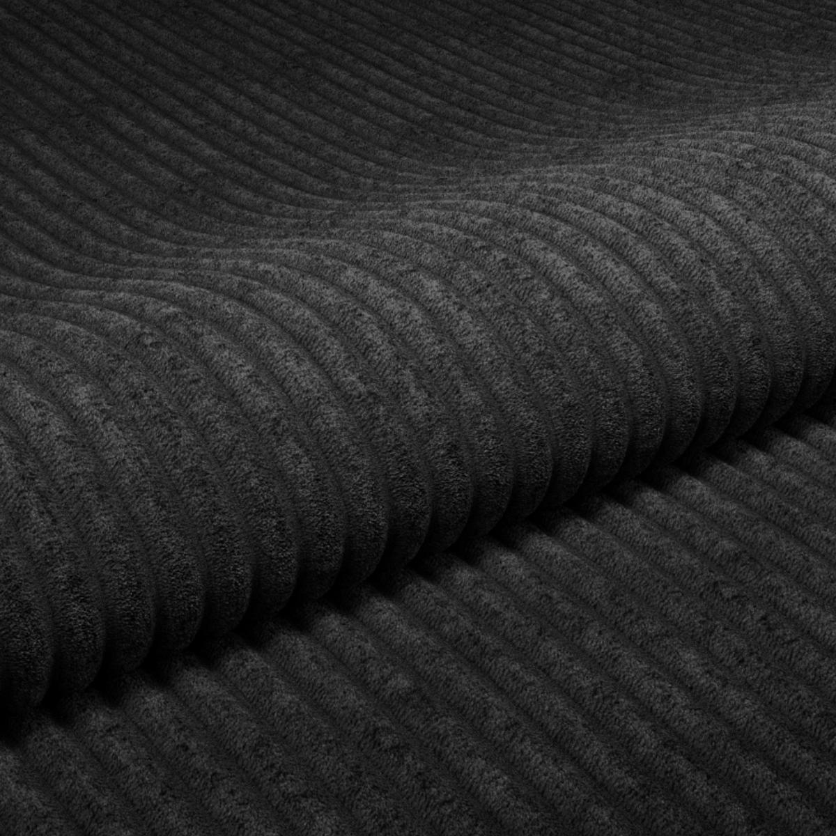 Colţar ALEX - gri închis, Modern, textil (246/88cm) - Modern Living