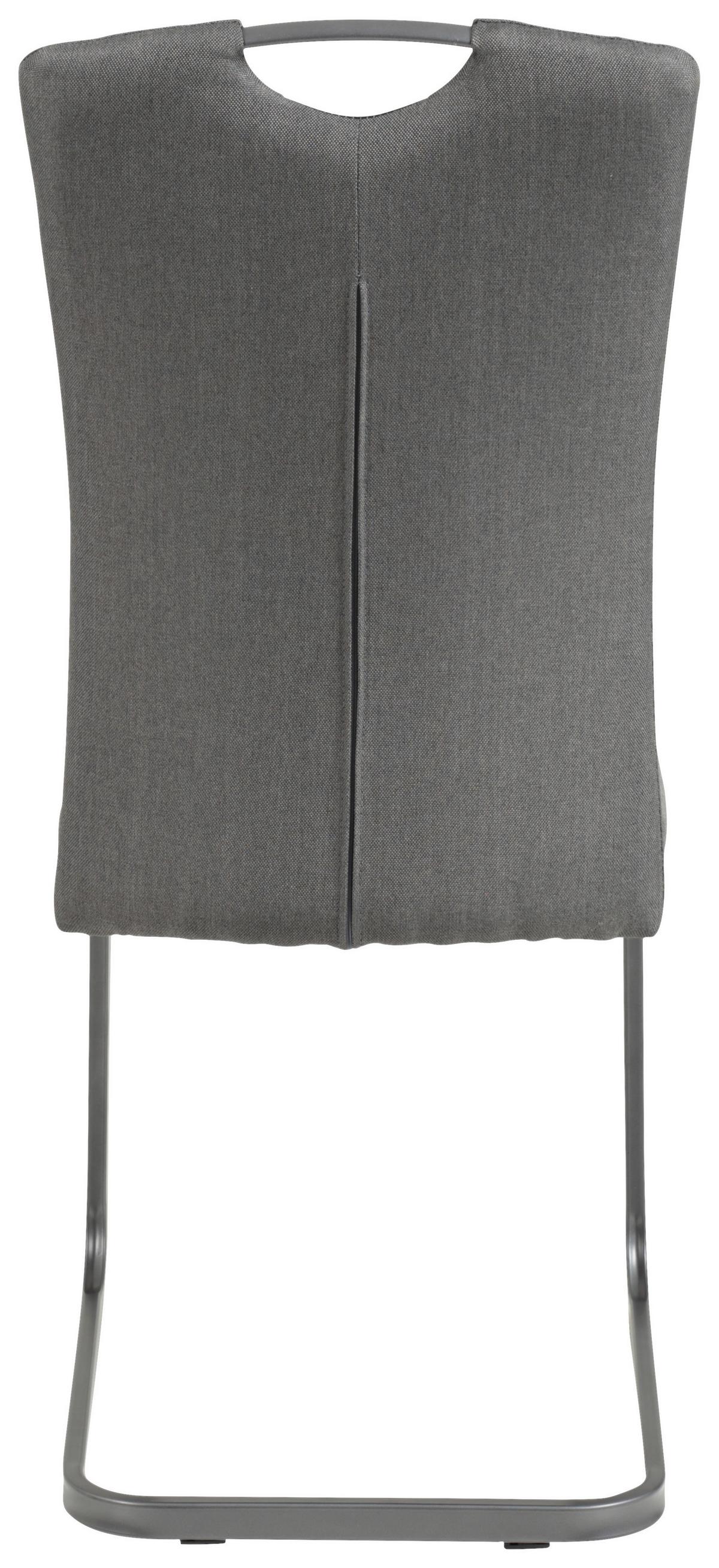 SCHWINGSTUHL-SET AMBER 2 S - Anthrazit/Grau, MODERN, Textil/Metall (43/98/56cm) - MID.YOU