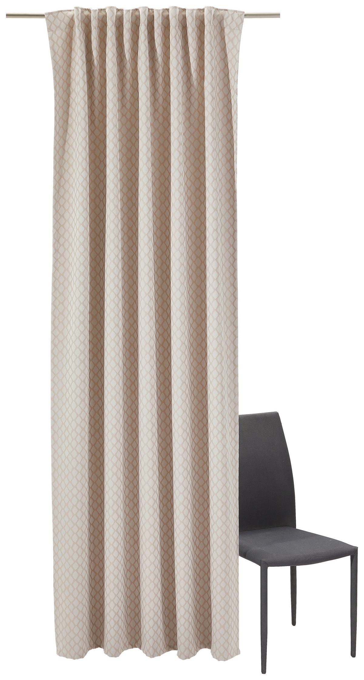 ZASŁONA GOTOWA LUNA - beżowy, Konventionell, tkanina (140/245cm) - Dieter Knoll