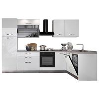 Kuhinjski Blok S Aparatima Vania - bijela/bijela visoki sjaj, Konvencionalno (320/187cm) - Mömax