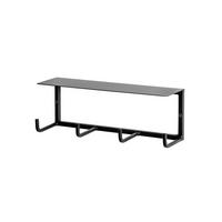 Wandgarderobe Sidney in Schwarz - Schwarz, MODERN, Metall (30/10/8cm) - Mömax