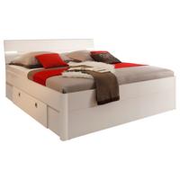 ŁÓŻKO ZE SCHOWKAMI MARS 140X200 - biały, Modern, materiał drewnopochodny (140/200cm) - MID.YOU