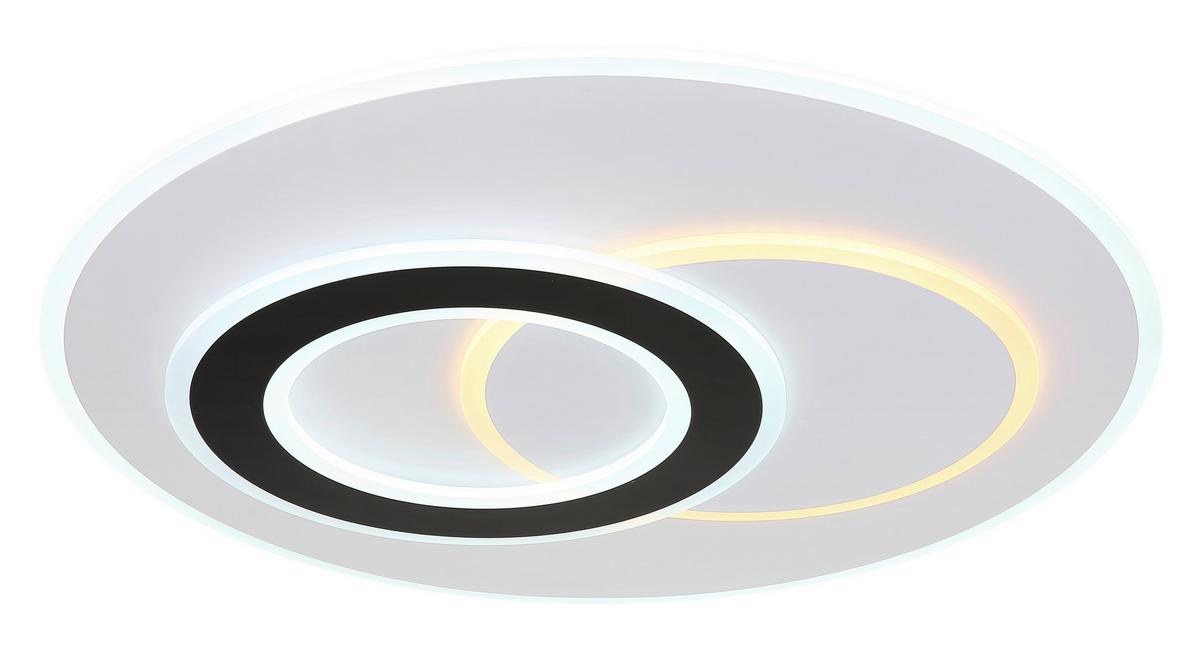 Stropna Led-svetilka Jacques, S Sijalko - črna/bela, Design, kovina/umetna masa (70/5,9cm)