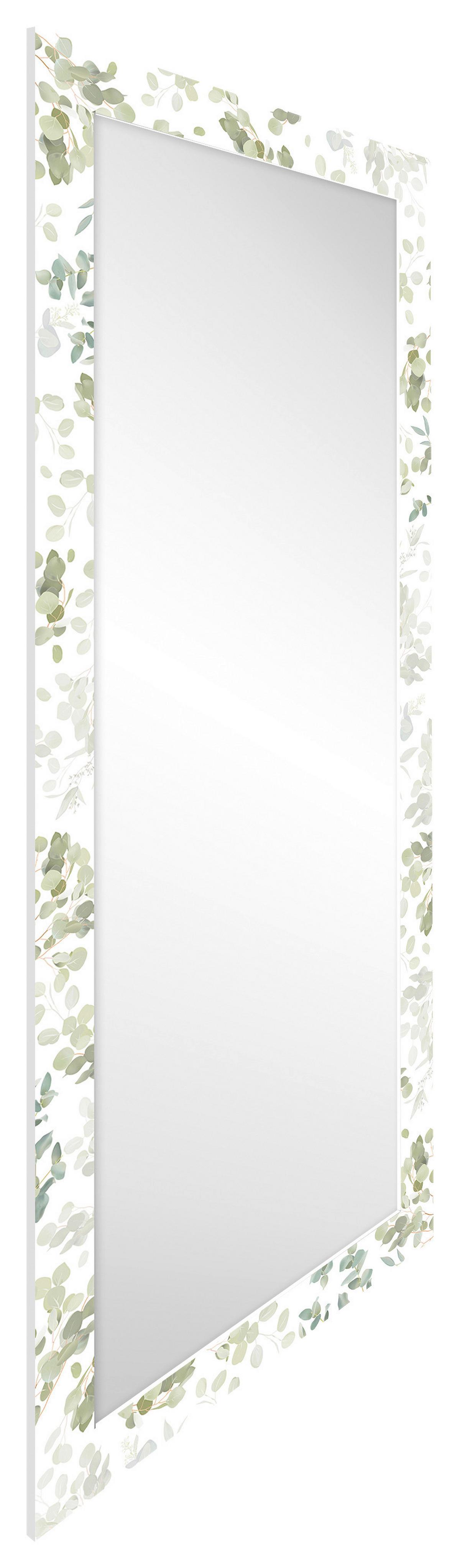 Oglindă Mediterraneo - alb/verde, Modern, sticlă/material pe bază de lemn (71/172/3cm) - Premium Living