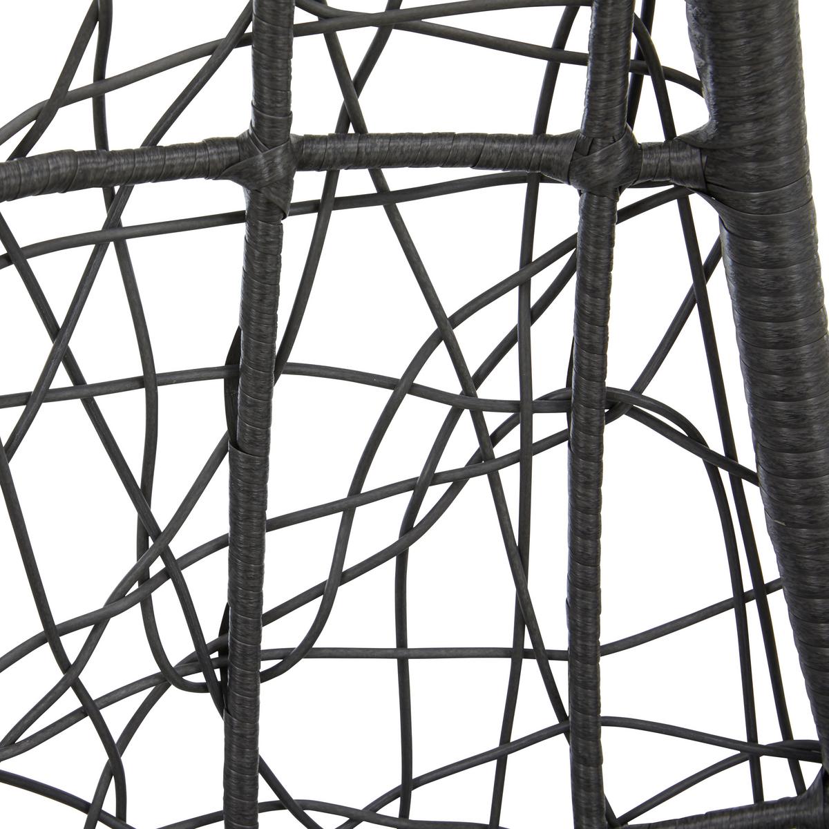 Függőfotel Rosi - sötétszürke, Modern, műanyag/textil (95/196/96cm) - Bessagi Garden