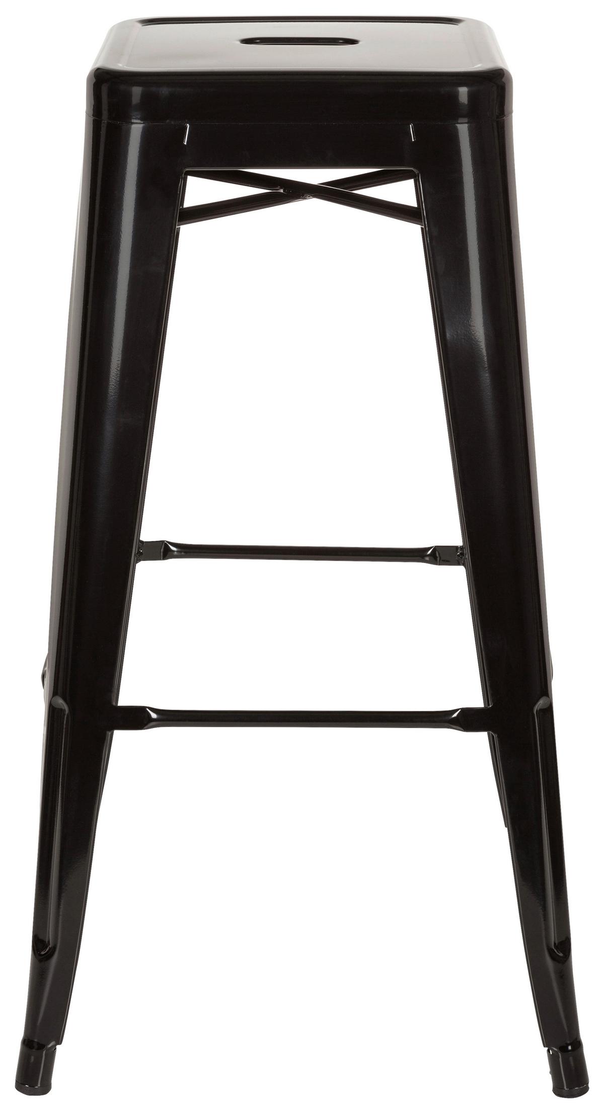 Barski Stol Vantaggio High, Črna - črna, Basics, kovina (44/77/44cm) - MID.YOU