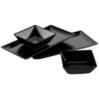 Snackschalenset Manhatten Schwarz, 4-teilig - Schwarz, Basics, Keramik - Mäser