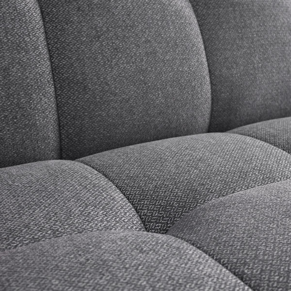 Canapea extensibila CAMILLA - gri deschis, Modern, textil (186/90/106cm) - Bessagi Home