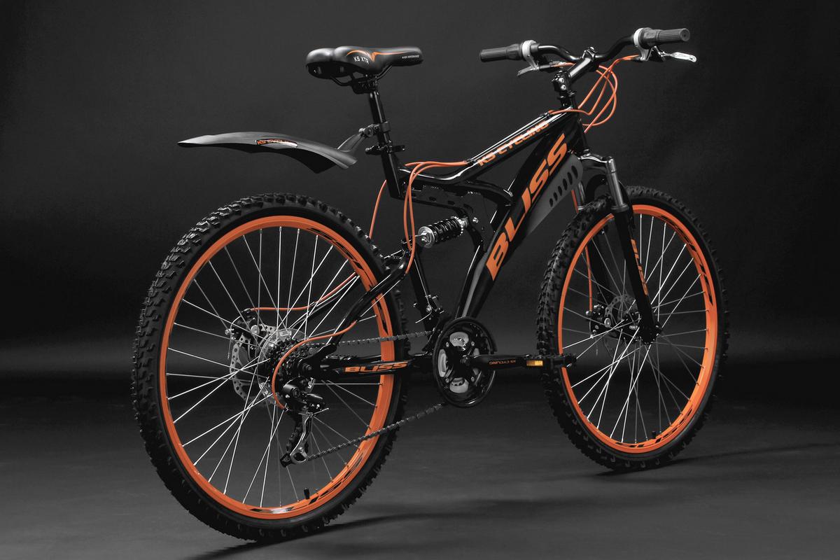 MTB FULLY 26 BLISS 532M Fully 26" Bliss RH 47cm - Schwarz/Orange, Basics, Metall - KS Cycling