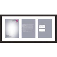 Bilderrahmen Gitta Schwarz ca. 23x50cm - Schwarz, Modern, Glas/Holzwerkstoff (23/50cm) - Modern Living