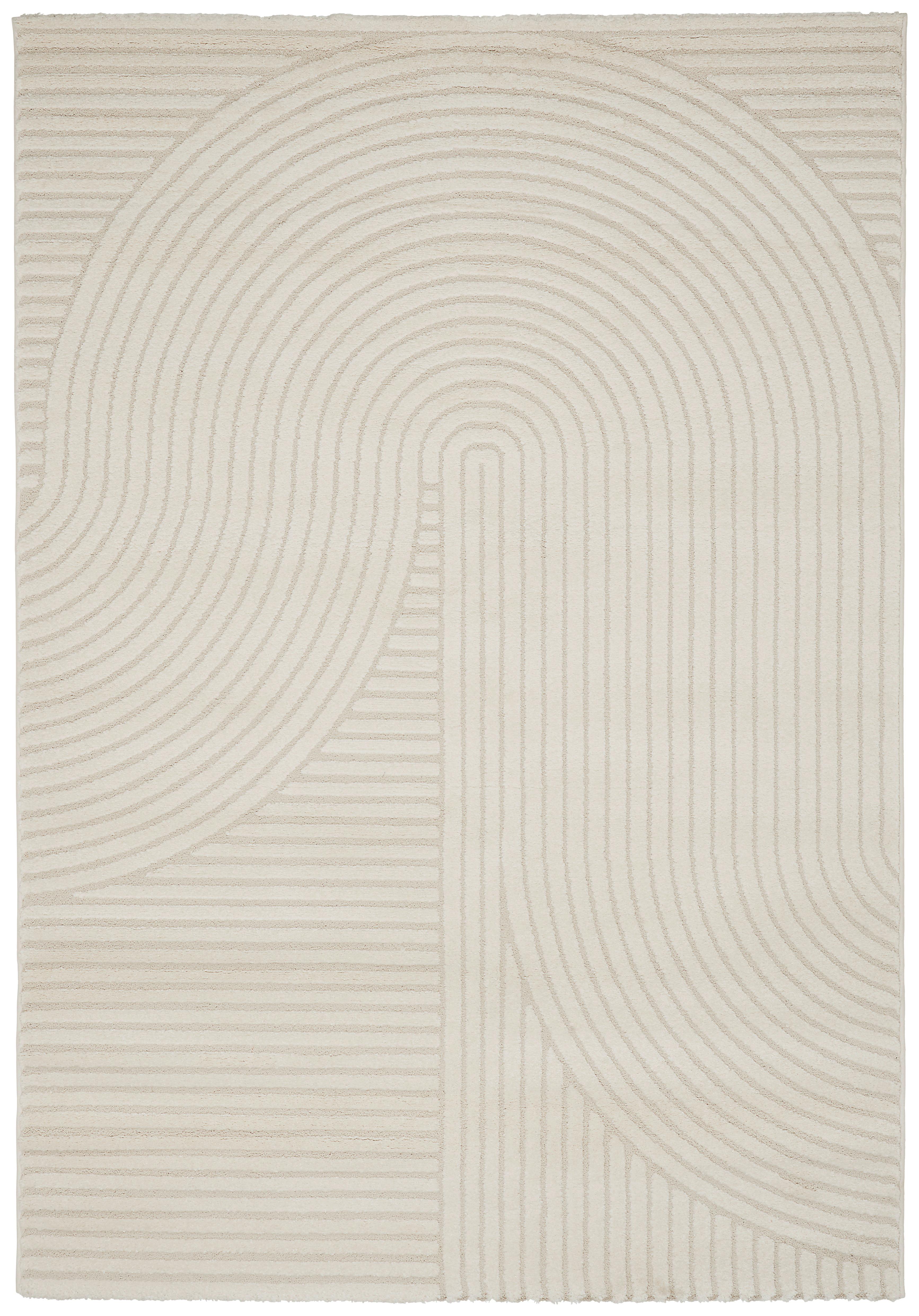 Webteppich Elio 1 Creme ca. 80x150cm - Creme, MODERN, Textil (80/150cm) - Mömax