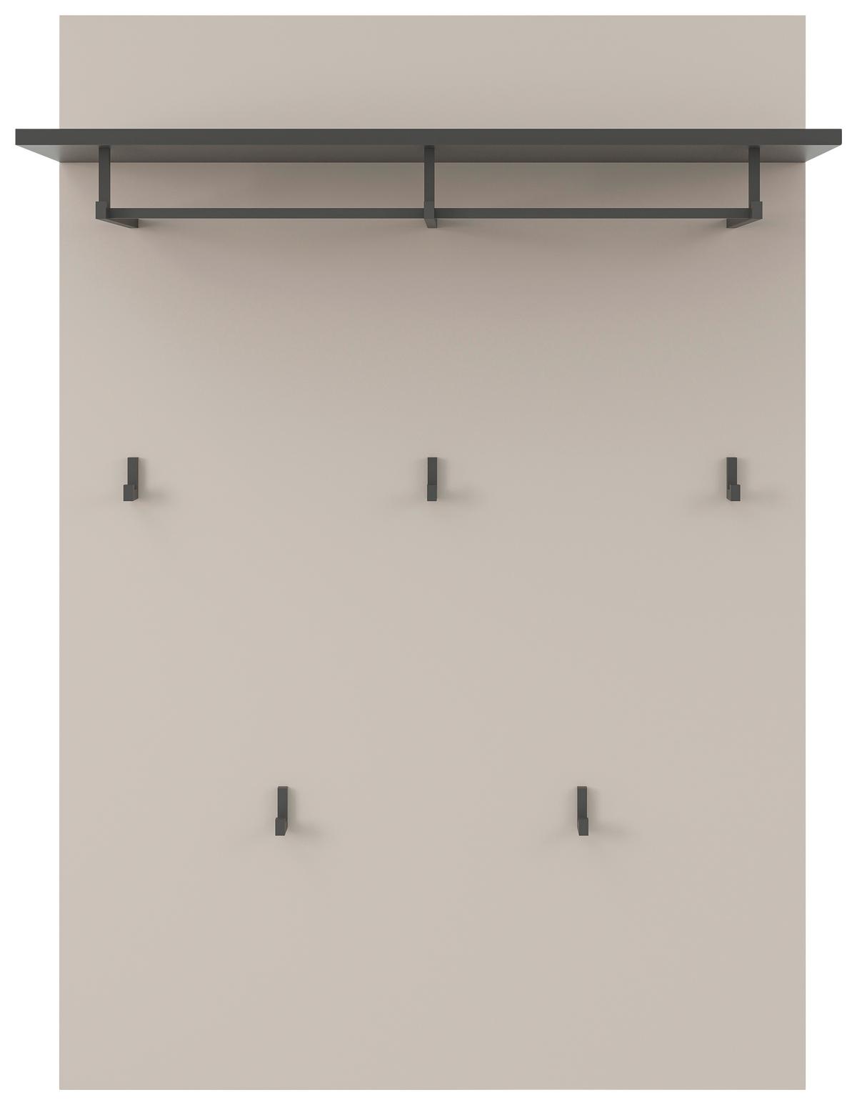 PANEL DO PRZEDPOKOJU LINE - antracytowy/kaszmir, Modern, materiał drewnopochodny (80/115/27cm) - Xora