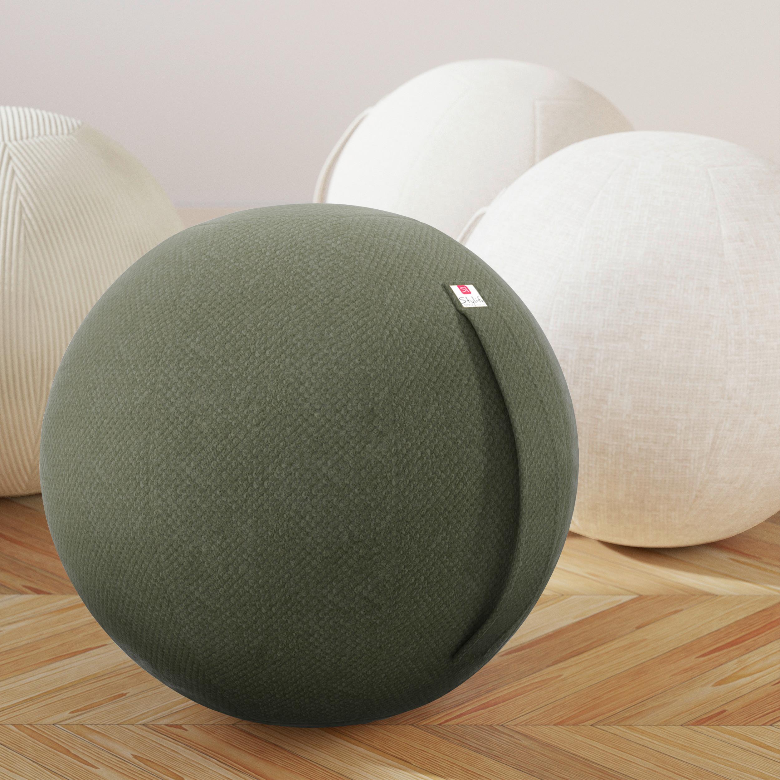 PIŁKA DO SIEDZENIA SCOOBY - zielony, Design, tkanina (60/60/60cm) - Stylife