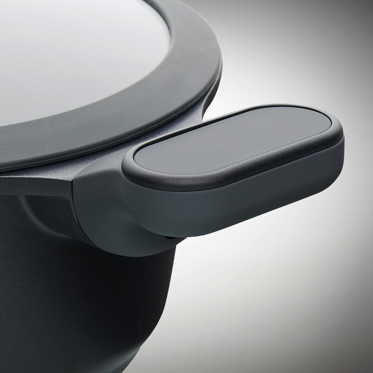 Főzőedénykészlet Solo - fekete/áttetsző, Modern, műanyag/Üveg - Premium Living