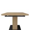 UTDRAGBART BORD AMADO - svart/ekfärgad, Modern, metall/trämaterial (160-200/90/76cm) - Bessagi Home
