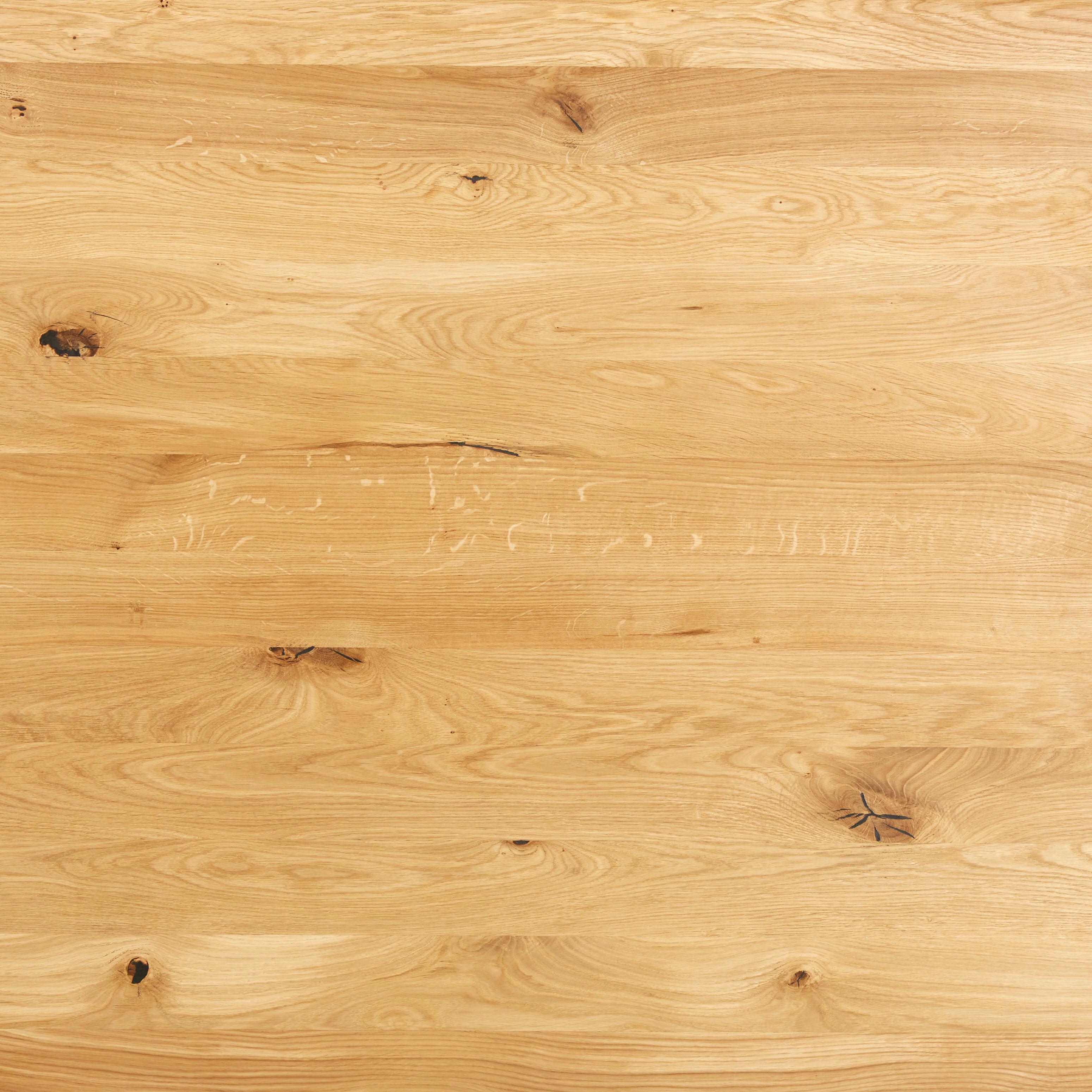 MATBORD OAK - vildek/svart, Natur, metall/trä (180/90/75cm) - Zandiara