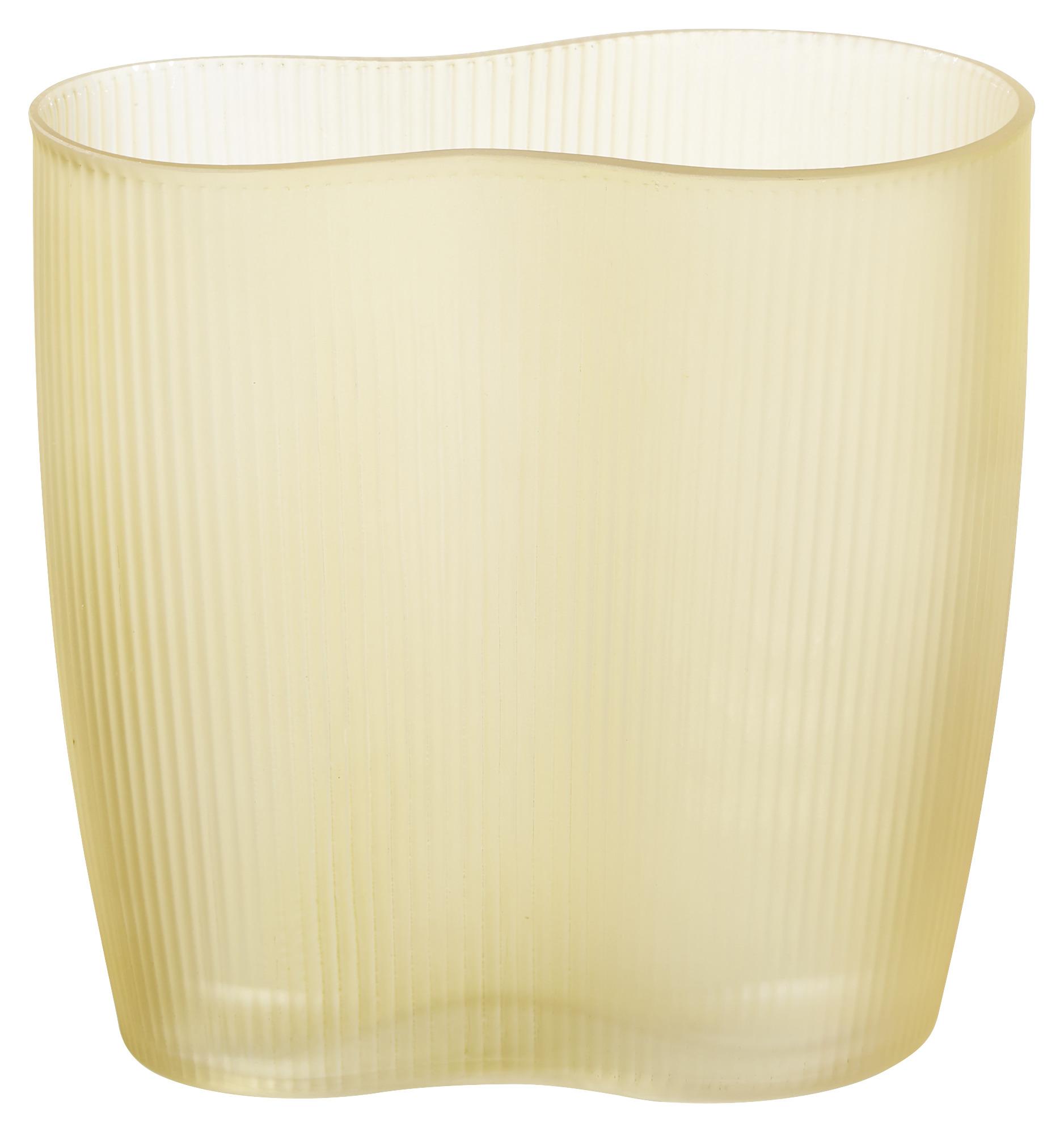 Vase Sahara aus Glas in Bernsteinfarben - Bernsteinfarben, MODERN, Glas (19/12/20cm) - Modern Living