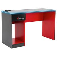 Gamingtisch Carbon-Tek ca. 123,5x53,3x75,5cm Rot/Schwarz - Rot/Schwarz, MODERN, Holzwerkstoff (123,5/53,3/75,5cm) - X Rocker