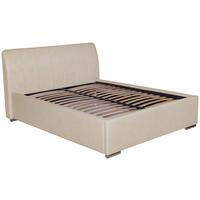 Tapecirani Krevet France Storage - boje kroma/crna, Basics, drvo/metal (180/200cm) - Modern Living