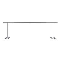 Tisch-Dekorationsgestell Brook in Schwarz - Schwarz, Basics, Metall (250/90/35cm) - Modern Living