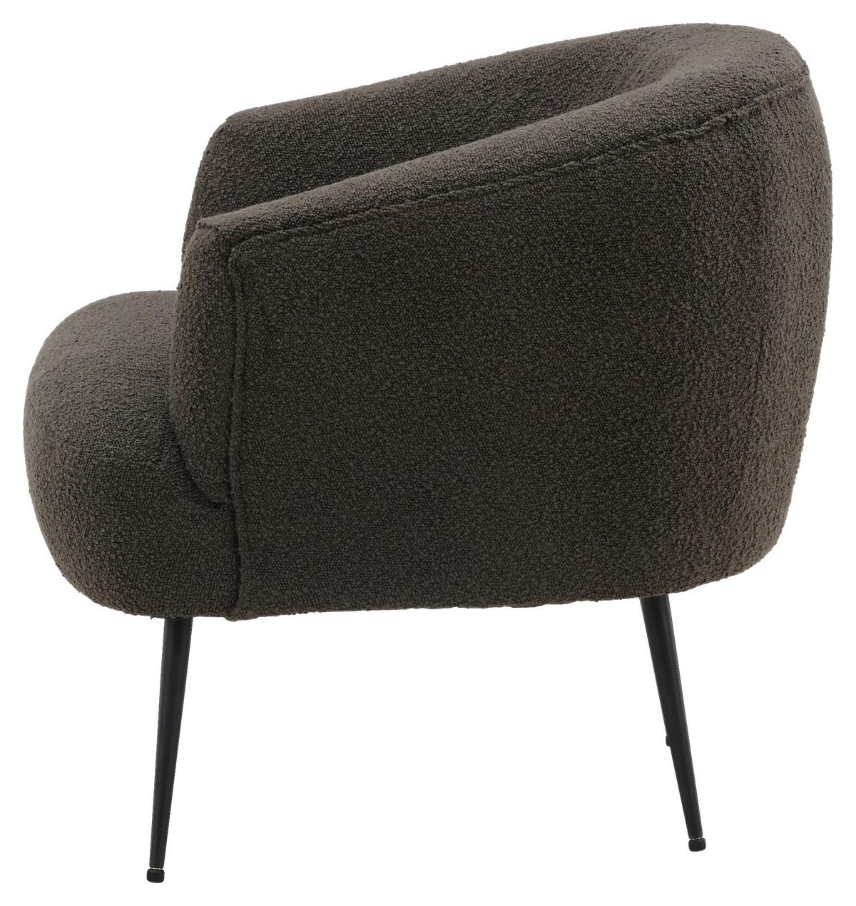 SESSEL DERRY - Schwarz, Design, Textil/Metall (70/68,5/79cm) - Livetastic