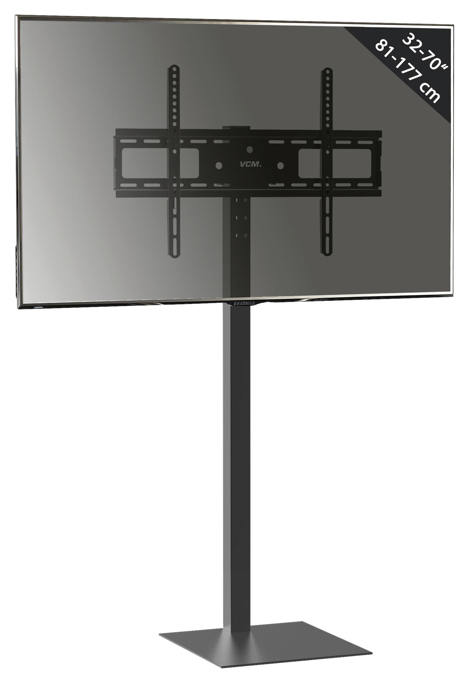 Nosilec Za Tv Zanta - črna, Moderno, kovina (64/124/37,6cm) - MID.YOU