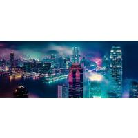 Glasbild Vetro ca. 50x125cm - Multicolor, Glas/Papier (125/50cm) - Modern Living