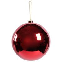 Christbaumkugel Big Rot - Rot, Kunststoff (20cm) - Mömax