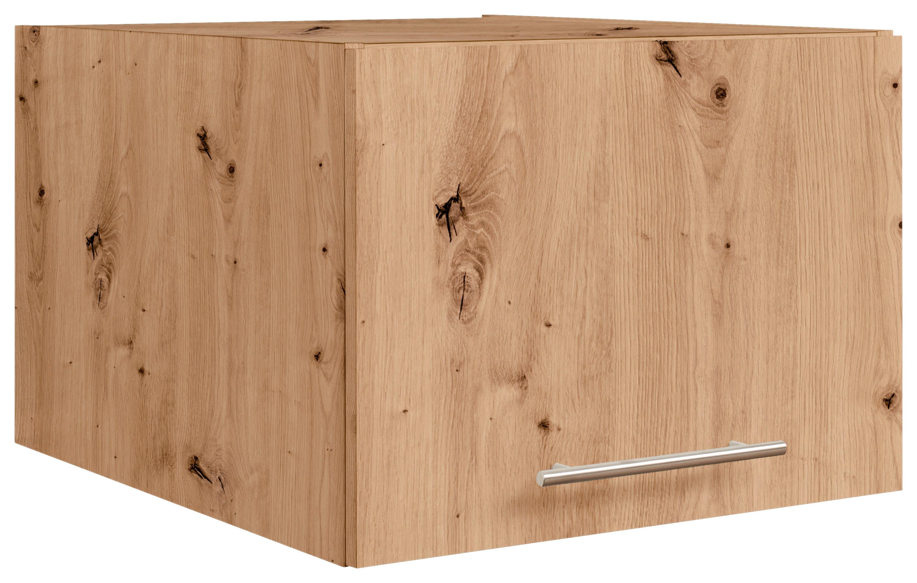 Aufsatzschrank in Eiche Artisan - Silberfarben/Eiche Artisan, Konventionell, Holzwerkstoff/Metall (50/38/67,5cm) - Mömax