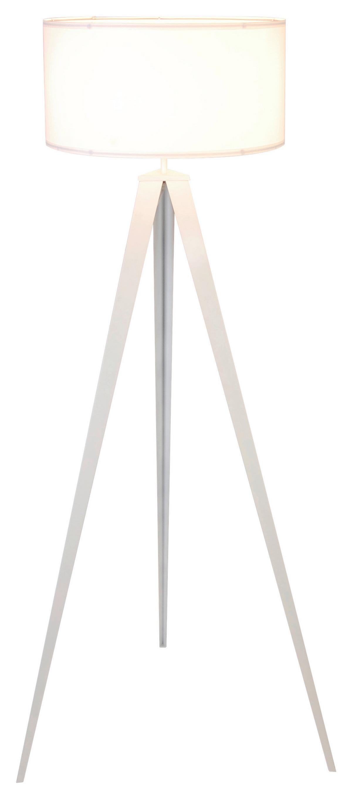 LAMPA STOJĄCA SAPHIRE - biały, Trend, tworzywo sztuczne/metal (45/153cm) - Novel