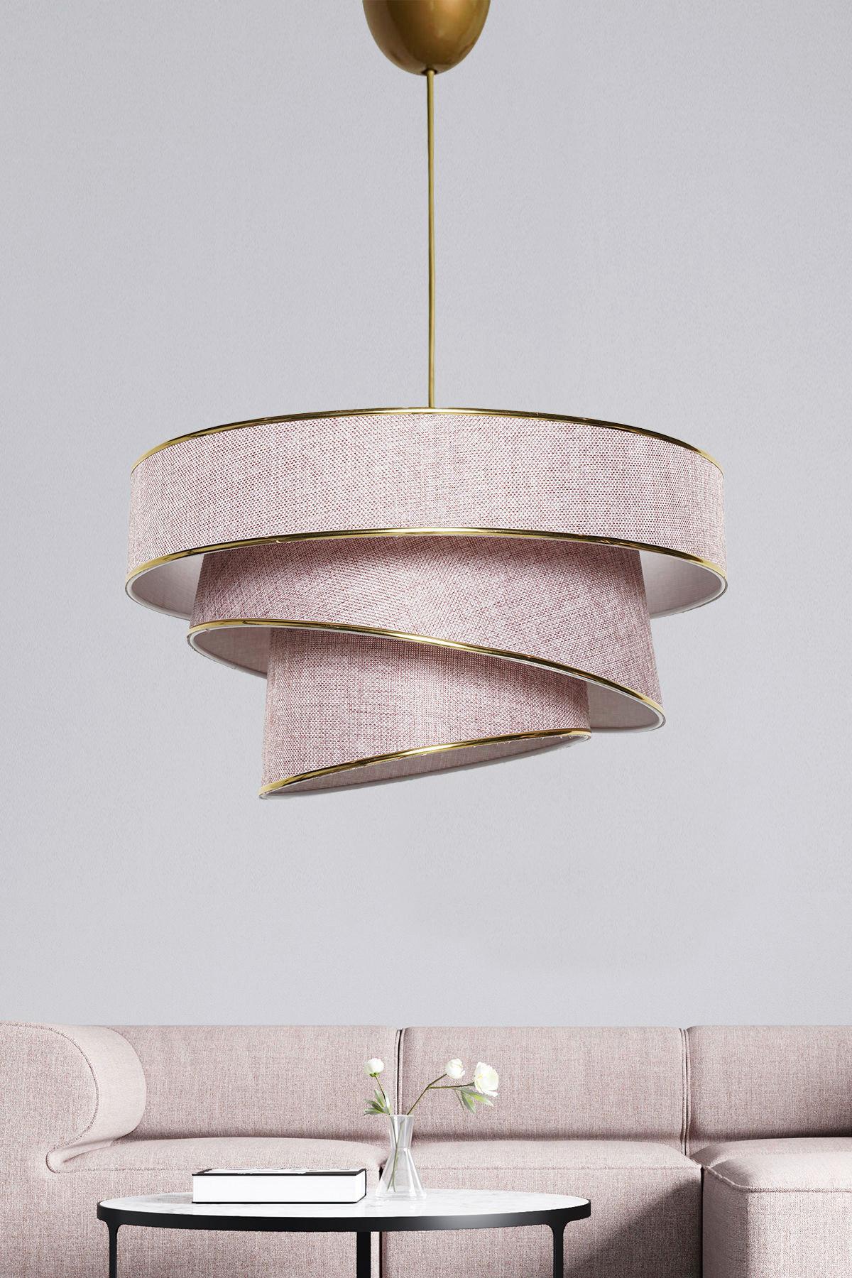 LAMPA WISZĄCA COUPER - kolor złoty, Konventionell, tworzywo sztuczne/metal (40/72cm)