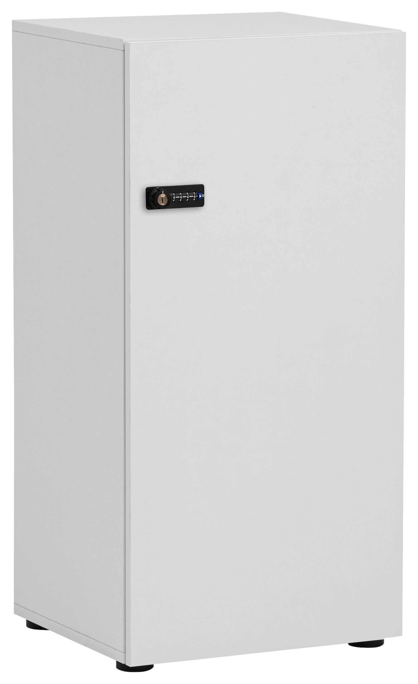 Garderobna Omarica Locked, Bela - bela, Design (45,4/92,6/40,7cm) - MID.YOU