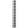 Regal Megosa S, Bela - bela, Design, leseni material (40/94/17cm) - MID.YOU