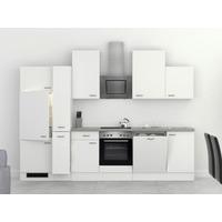 Kuhinjski Blok Z Aparati Wito, Bela - barve nerjavečega jekla/bela, Moderno, umetna masa/leseni material (310cm) - FlexWell