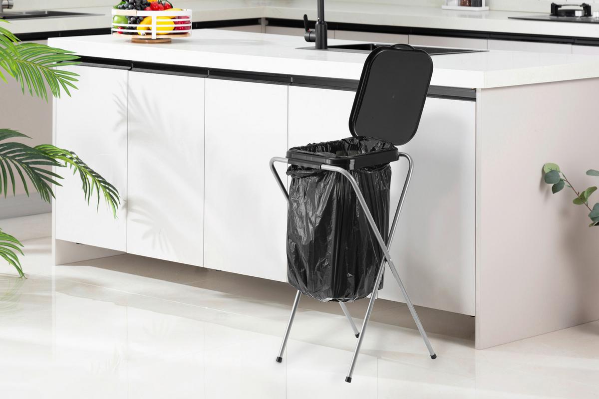 Stojalo Za Vrečo Za Smeti Echtwerk - črna, Basics, kovina (38/36/75cm) - Echtwerk