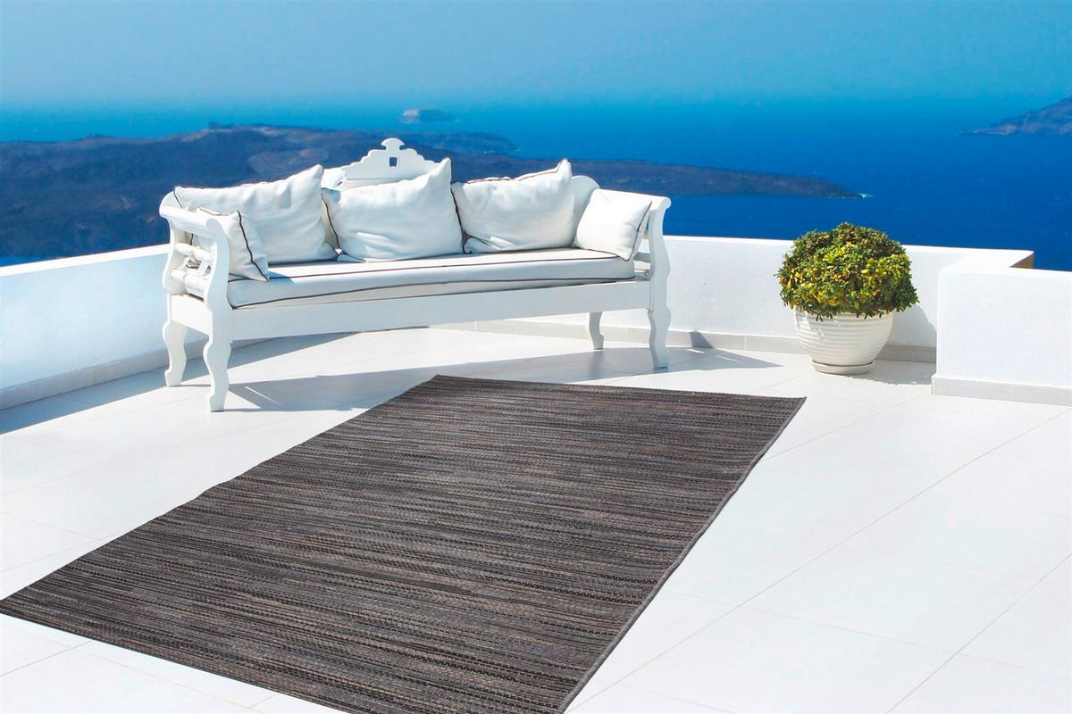 FLACHWEBETEPPICH INDONESIA - BALI 625 GRAU - Grau, Konventionell, Textil (80/230cm) - Kayoom