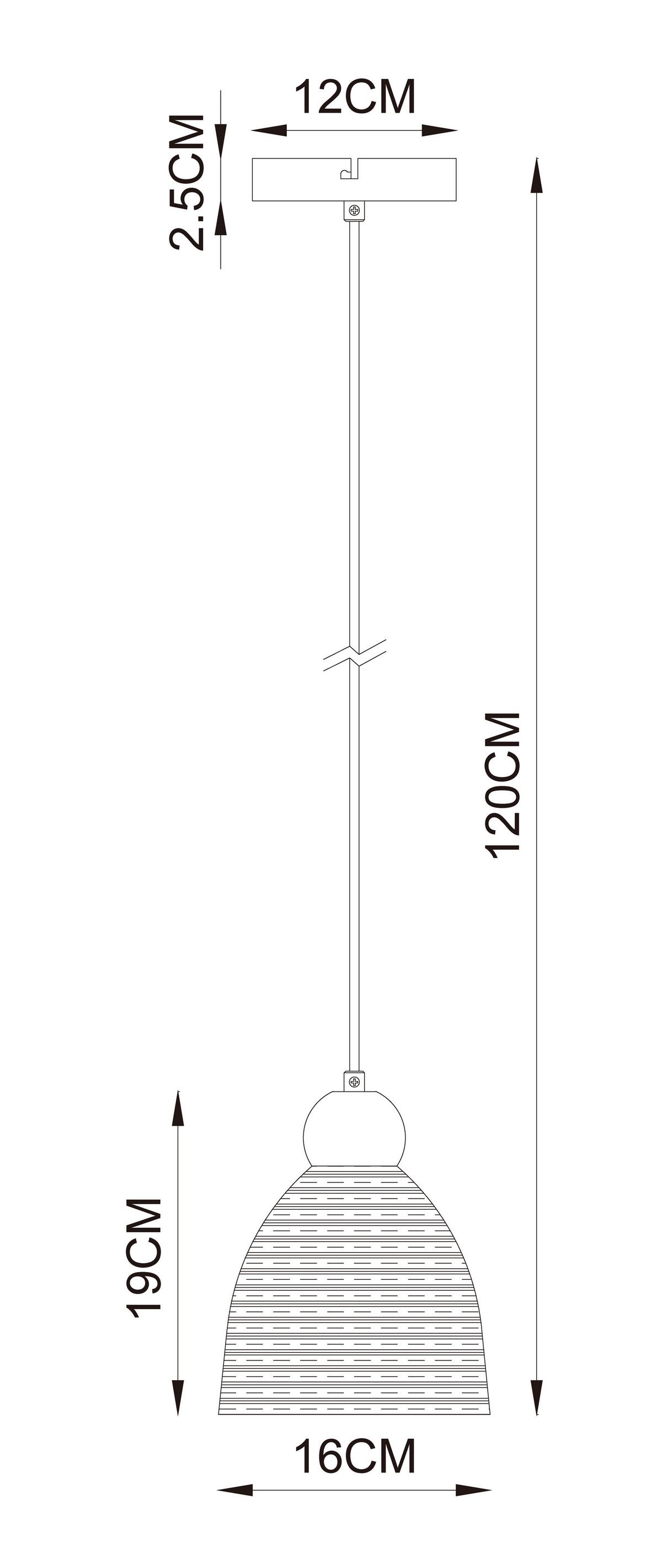 LAMPA WISZĄCA KLARA - kolor orzecha włoskiego/szary, Design, kamień/metal (16/120cm) - Collett's Monde