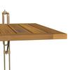 BALKONGBORD HELENA - akaciefärgad/guldfärgad, Modern, metall/trä (65/38/45cm) - Bessagi Garden