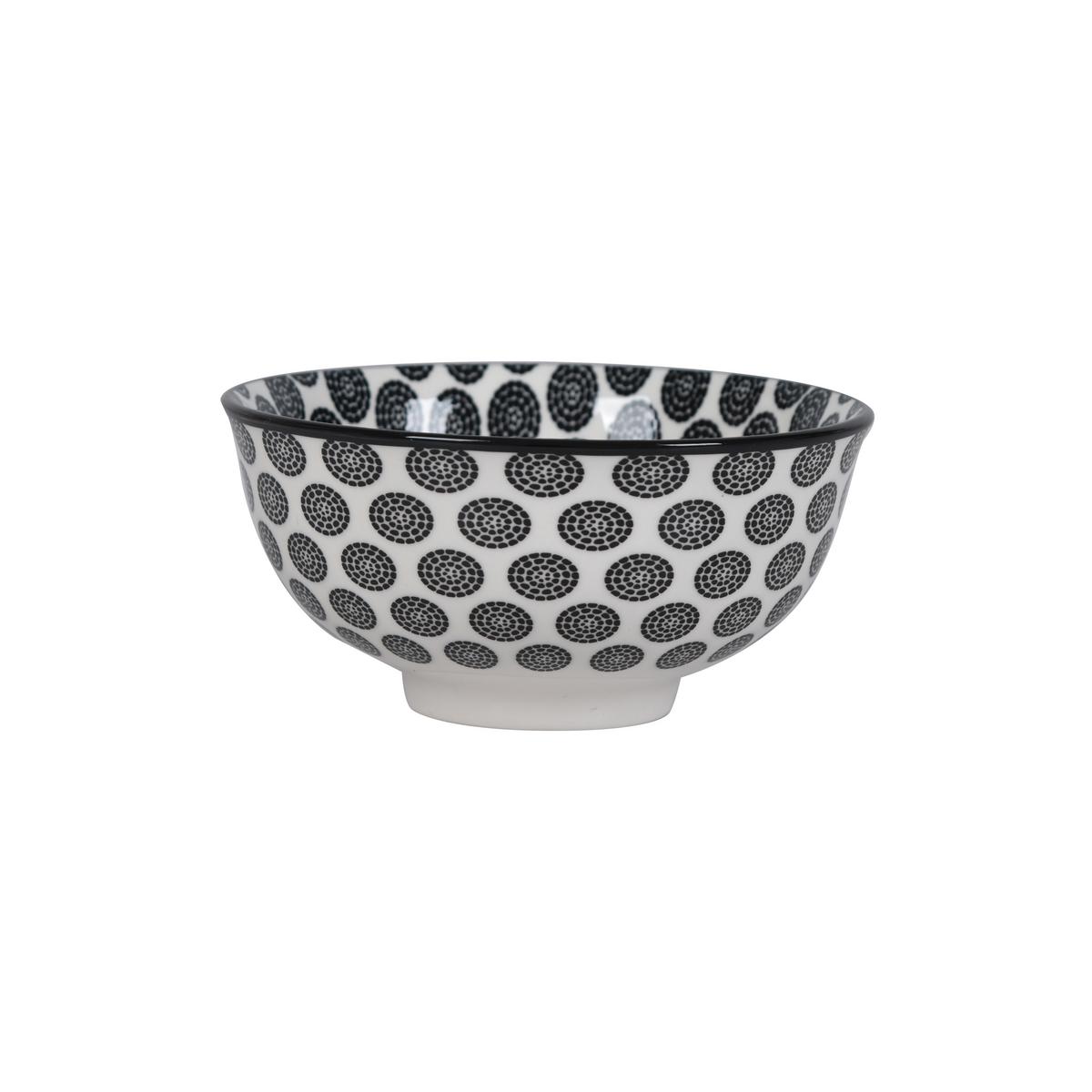 Dipschale Shiva Schwarz/Weiß - Schwarz/Weiß, LIFESTYLE, Keramik (11,7/5,6cm) - Mömax