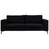 2-SITZER-SOFA BOLERO - Schwarz, Design, Kunststoff/Textil (215/84/88cm) - Livetastic
