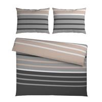 Ágyneműhuzat-garnitúra Kétszemélyes Streif Xxl - bézs/fekete, Konventionell, textil (200/220cm) - Mömax