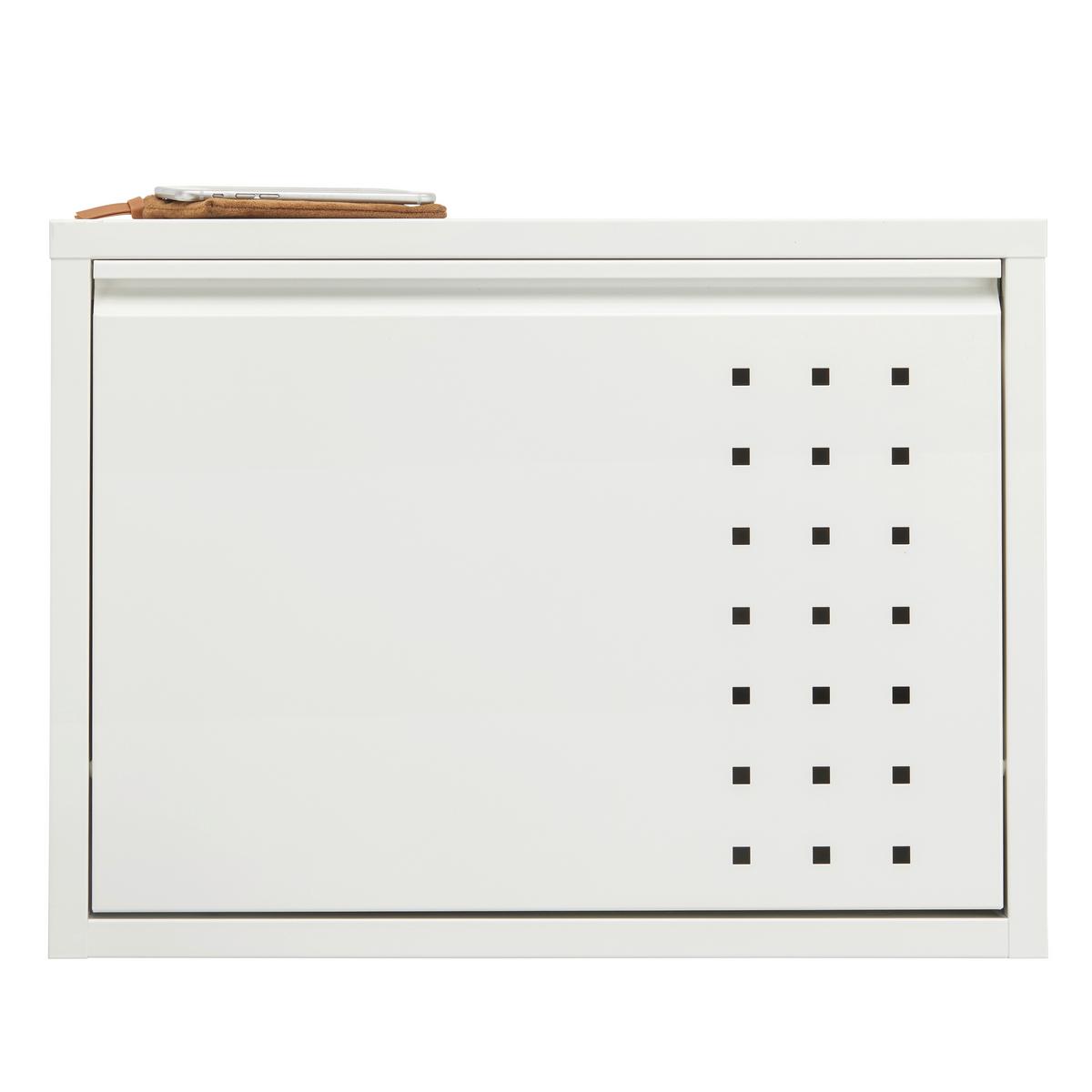 Schuhkipper in Weiss - Weiss, Modern, Metall (50/37/15cm) - Mömax