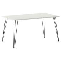 Schreibtisch Fynn Weiß/Schwarz - Schwarz/Weiß, Design, Holzwerkstoff/Metall (120/80/74cm) - MID.YOU