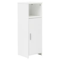 Srednje Visoka Omara Wl5.753 - bela/barve aluminija, Basics, kovina/leseni material (30/95,5/30cm) - MID.YOU