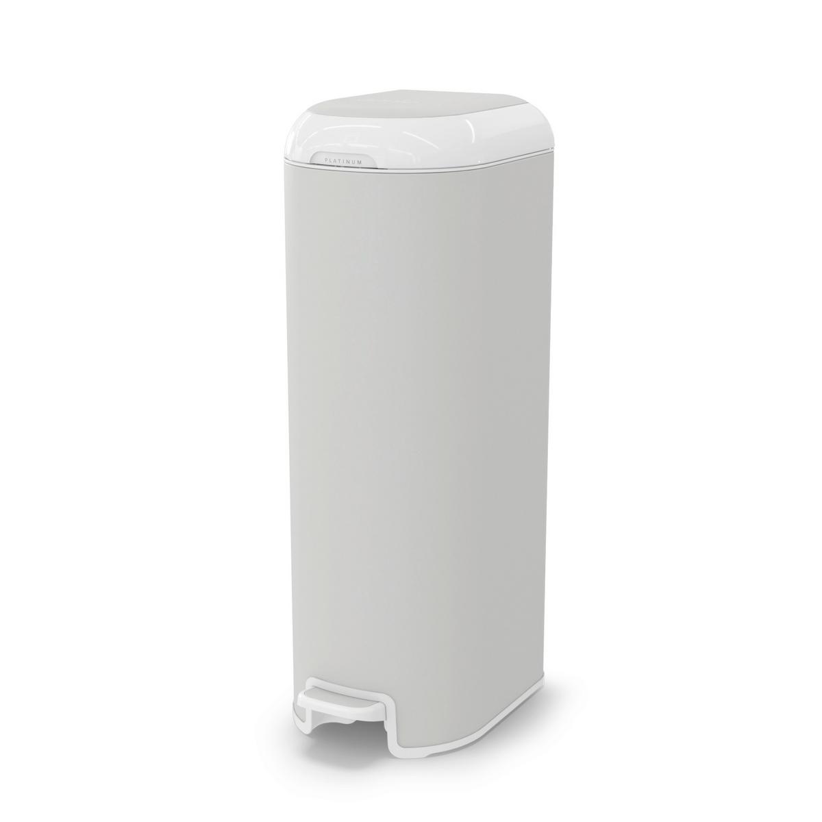 KOSZ NA PIELUCHY DIAPER GENIE PLATINUM - jasnoszary, Basics, tworzywo sztuczne/metal (23/68.6/32.8cm) - Angelcare