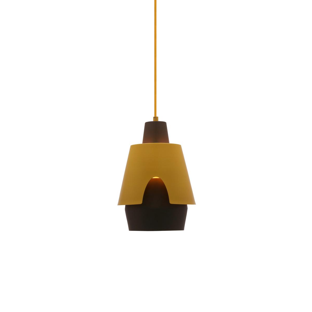Viseća Svjetiljka Falun - siva/žuta, Design, metal (22/22/150cm)